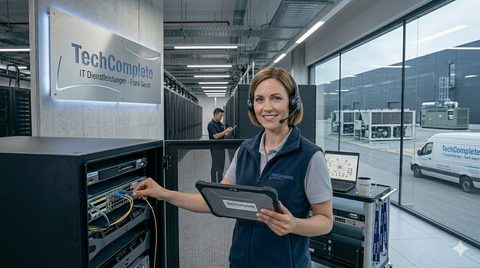 Disponentin am Arbeitsplatz